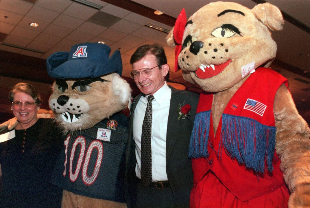 Wilbur and Wilma Wildcat through the years